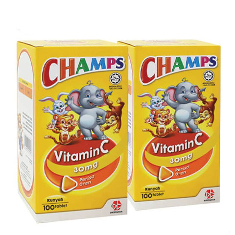 Champs Vitamin C 30mg Chewable Tablet (Orange)