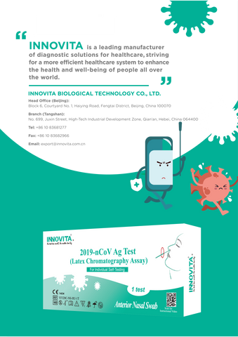 Innovita COVID-19 Antigen Rapid Test Kit (Nasal Swab)