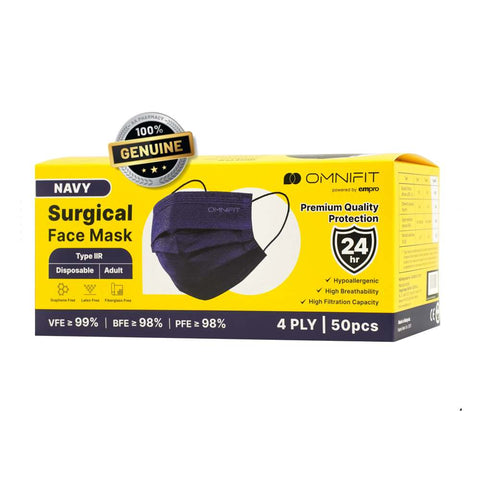 Omnifit 4 Ply Surgical Face Masks 50s
