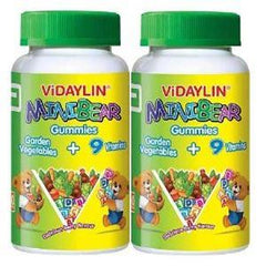 Vidaylin Minibear Garden Vegetables + 9 Vitamins Gummy
