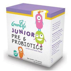 Green Life Junior Prebiotics & Probiotics Sachet (Lemon and Peach)