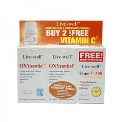 Live-well Oxysential Capsule + Time C 500mg Tablet