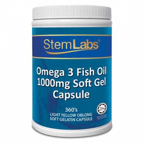 StemLabs Omega 3 Fish Oil 1000mg Capsule