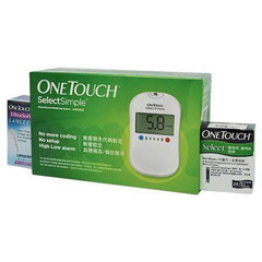 Onetouch Select Simple Blood Glucose Meter (FOC Strips and Lancets)