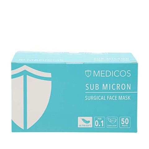 Medicos 4Ply Ultrasoft Sub Micron Surgical Face Mask 50s