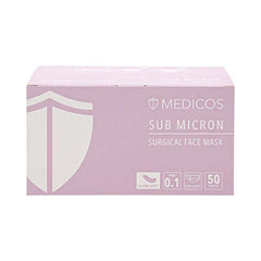 Medicos 4Ply Ultrasoft Sub Micron Surgical Face Mask 50 piecesbox
