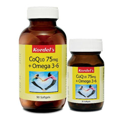 Kordel's CoQ10 75mg + Omega 3-6 Capsule