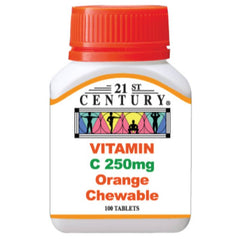 21st Century Vitamin C 250 Chewable Tablet (Orange)
