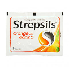 Strepsils Orange with Vitamin C Lozenges