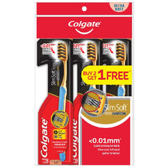 Colgate Slim Soft Gold Charcoal Ultra Soft B2F1 Tooth brush