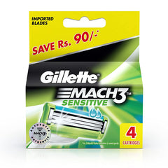 Gillette Mach3 Sensitive 4 Cartridges