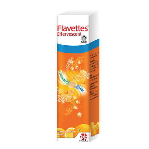 Flavettes Vitamin C + Zinc Effervescent Tablet