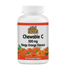 Natural Factors Chewable C 500mg Tangy Orange