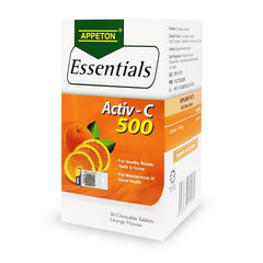 Appeton Essentials Activ-C 500mg Chewable Tablet 30s