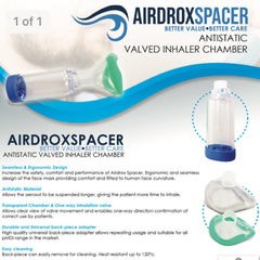 Airdrox Inhaler Chamber for Adult (PP Autoclavable)