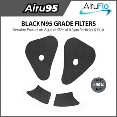 Airu95 Black N95 Filter Sheets
