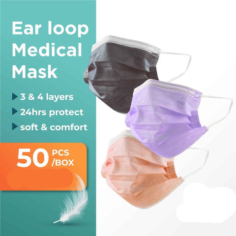 Angel Protect Medical Adult 3 Ply Face Mask 50s x2