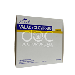 Axcel Valacyclovir 500mg Tablet