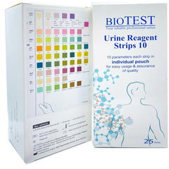 BioTest Urine Reagent Strips 10 Parameter
