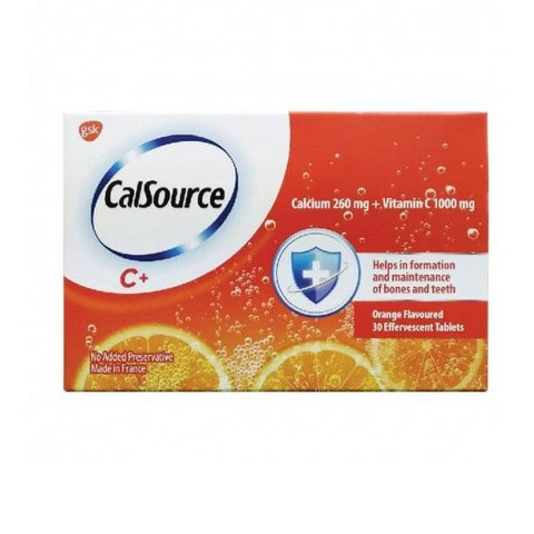 Calsource Tab Effervescent 260mg+ C Tablet