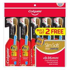 Colgate Slim Soft Gold Charcoal Ultra Soft Toothbrush