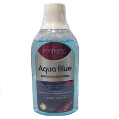 Confident Oral Care Aqua Blue Antiseptic Mouthrinse