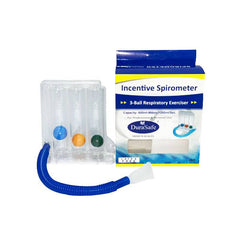 DuraSafe Incentive Spirometer 3-Ball Respiratory Exerciser