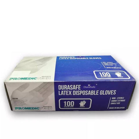 DuraSafe Powder Free Latex Glove (Purple) 100s