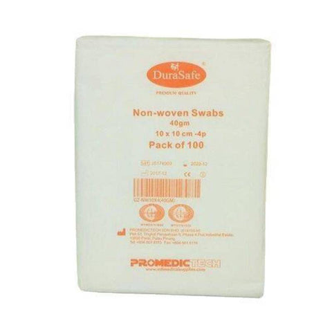 Durasafe Non Woven 4Ply Gauze Swab 100s