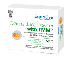 Equalive Orange Juice Powder + Tiger Milk Mushroom Sachet