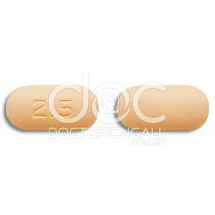 Glucovance 500mg/2.5mg Tablet