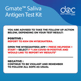 Gmate COVID-19 Home Saliva Rapid Antigen Test Kit (RTK) (EXP: 12/9/23)