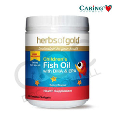 Herbs Of Gold Children Fish Oil With DHA + EPA Softgel