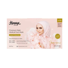 Himaya Hijab Premium 4Ply Sweet Rose Gold Face Mask