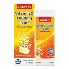 Kordel's Vitamin C 1000mg + Zinc Effervescent Tablet (Orange)