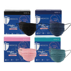 Medicos HydroCharge Surgical Face Mask (Slim Fit) 50s