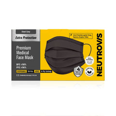 Neutrovis Premium 4Ply Face Mask (Steel Grey)