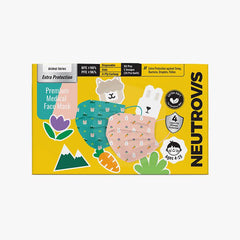 Neutrovis Premium 4Ply Kids Face Mask (Rabbit & Llama)