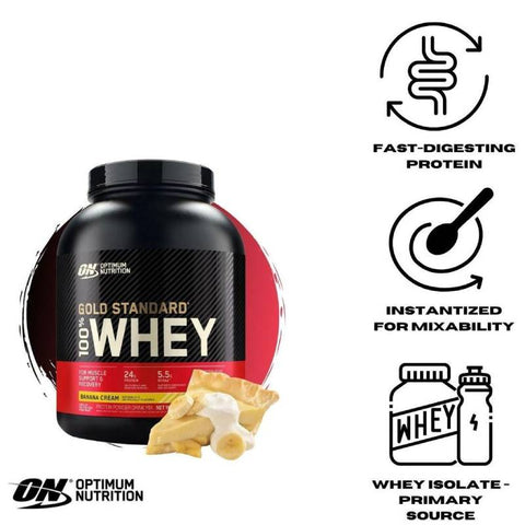Optimum Nutrition Gold Standard 100% Whey Banana Cream Powder