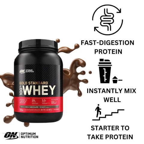 Optimum Nutrition Gold Standard 100% Whey Double Rich Chocolate Powder