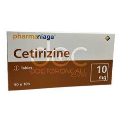 Pharmaniaga Cetirizine 10mg Tablet