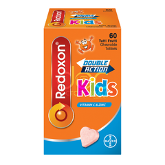 Redoxon Double Action Kids Vitamin C 250mg + Zinc Chewable Tablet
