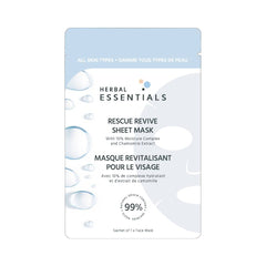 Herbal Essentials Rescue Revive Sheet Mask With 10% Moisture Complex And Chamomile Extract