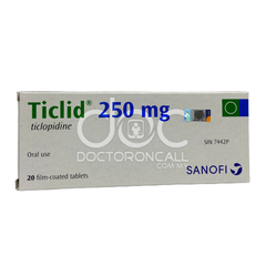 Ticlid 250mg Tablet
