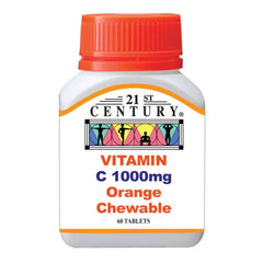 21st Century Vitamin C 1000mg Chewable Tablet (Orange)