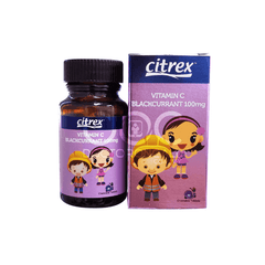 Citrex Vitamin C 100mg Chewable Tablet (Blackcurrant)