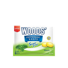 Woods Peppermint Drops Sugar Free Lemon Lozenges