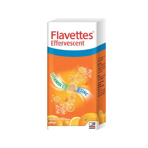 Flavettes Vitamin C + Zinc Effervescent Tablet