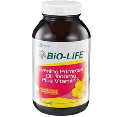 Bio-Life Evening Primrose Oil 1000mg plus Vitamin E Capsule