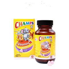 Champs Vitamin C 30mg Chewable Tablet (Blackcurrant)